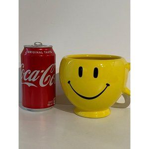 Vintage Teleflora JUMBO Smiley Face Coffee Cup/Platter Holds 24 ounces